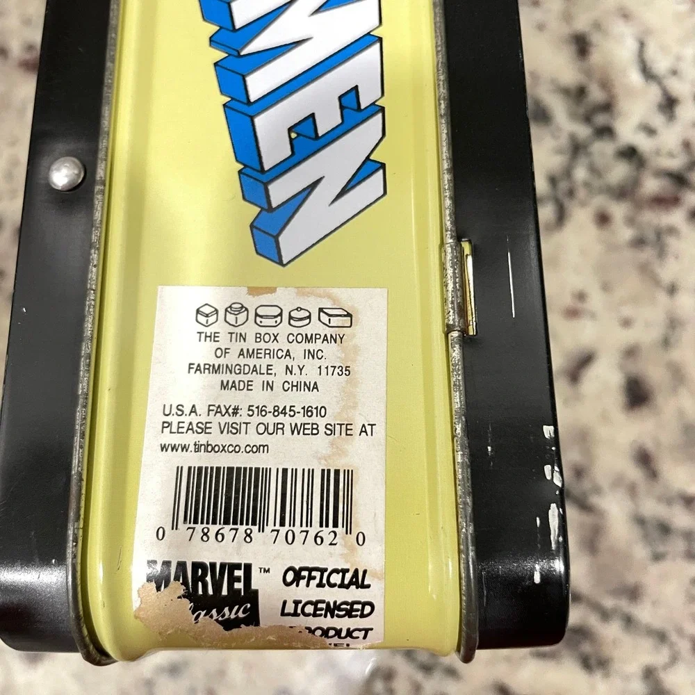 Vintage 1998 Marvel X-Men Metal Lunch Box Rare Violet Background Wolverine Storm